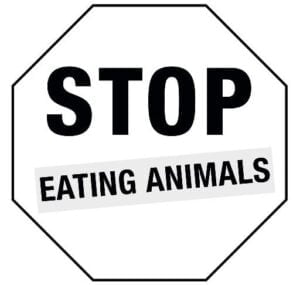 stop-eating-animals-sign-half-moon-bay